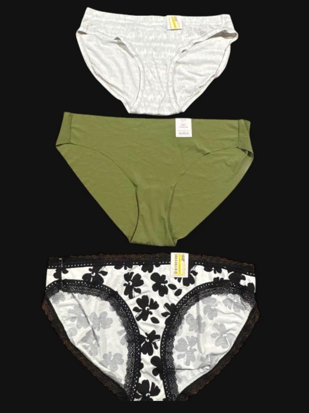 NEVER WORN Auden 3 pack underwear with tags size XL